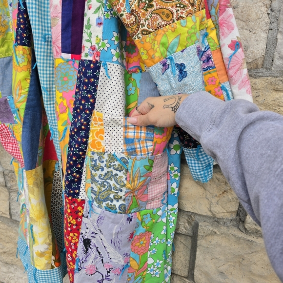 Upcycled Quilt Coat - Picture 5 of 10
